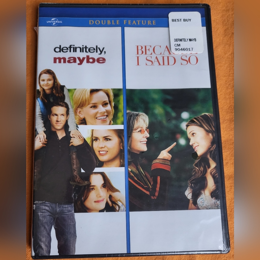 Definitely, Maybe + Because I Said So Double Feature DVD widescreen movie NEW